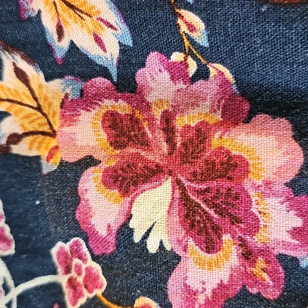 Old Navy Sun Dress. Floral Spaghetti Strap Dress. Size Small. Linen/rayon Cruise - Picture 9 of 12